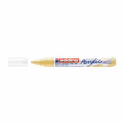 Edding 5100 Marqueur Acrylique Moyen, Jaune, Jaune, Moyen, 2 mm, 3 mm, Toile, Bois