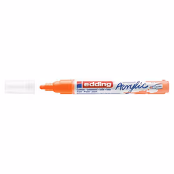 Edding 5100 Marqueur Acrylique Moyen, Orange, Orange, Moyen, 2 mm, 3 mm, Toile, Bois