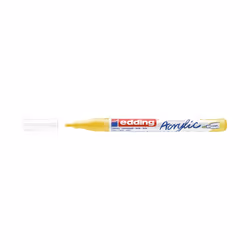 Edding 5300 Marqueur Acrylique Fin, Jaune, Jaune, Fin, 1 mm, 2 mm, Toile, Bois