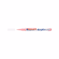 Edding 5300 Marqueur Acrylique Fin, Rose, Rose, Blanc, Fin, 1 mm, 2 mm, Toile, Bois
