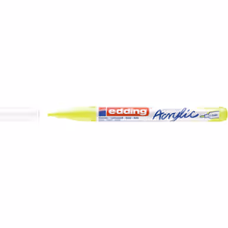 Edding 5300 Marqueur Acrylique Fin, Jaune, Jaune, Fin, 1 mm, 2 mm, Toile, Bois
