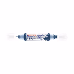 Edding 5400 Marqueur acrylique 3D double pointe, Bleu, Bleu, Blanc, Fin/extra-large, 2 mm, 1 cm, Toile, Bois
