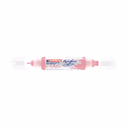 Edding 5400 Marqueur acrylique 3D double pointe, Rose, Rose, Blanc, Fin/extra-large, 2 mm, 1 cm, Toile, Bois