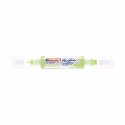 Edding 5400 Marqueur acrylique 3D double pointe, Vert, Vert, Blanc, Fin/extra-large, 2 mm, 1 cm, Toile, Bois