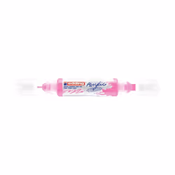 Edding 5400 Marqueur acrylique 3D double pointe, Rose, Rose, Blanc, Fin/extra-large, 2 mm, 1 cm, Toile, Bois