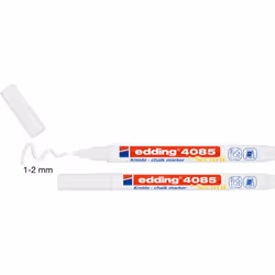 Edding 4085 marqueur à craie liquie Cosse Blanc 2 pièce(s)