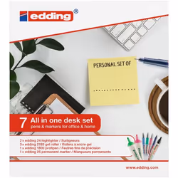 Edding Personal Set, 7 pièce(s), Multicolore, Monochromatique, Corée du sud