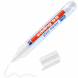 Edding 95 Glass, 1 pièce(s), Blanc, Pointe ogive, Blanc, Plastique, 1,5 mm