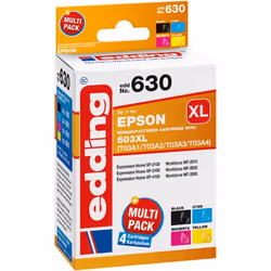 Edding EDD-630, Noir, Magenta, Jaune, 12 ml, 11 ml, 4 pièce(s), 785 pages, Multi pack