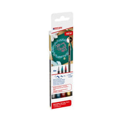 Edding 1340 stylo-feutre Or, Vert, Rouge métallisé, Argent 4 pièce(s)