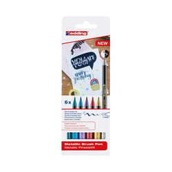 Edding 1340 stylo-feutre Or, Bleu métal, Vert métal, Rouge métallisé, Violet métallisé 6 pièce(s)