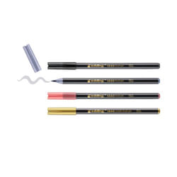 Edding 1340 stylo-feutre Noir, Or, Gris 4 pièce(s)