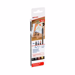 Edding 1340 stylo-feutre Noir, Or, Gris 4 pièce(s)