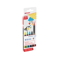 Edding 4-1200-5-3 stylo-feutre Eau, Noir, Vert clair, Rouge, Jaune 1 pièce(s)