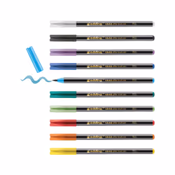 Edding 4-1340-10-4 stylo-feutre Eau, Noir, Bleu, Vert, Vert clair, Orange, Violet, Rouge, Jaune 1 pièce(s)