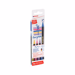 Edding 4-1340-4-3, 4 couleurs, Bleu, Ocre, Rose, Violet, Pointe du marqueur, 1 mm, 6 mm, Multicolore
