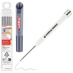 Edding - diy Baumarker Graphit 4-8880-8881 Marqueur de trou profond gris, blanc 1 set