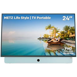 TV Portable - METZ - MPE7000Z - 24 Pouces - Écran Antireflet - Smart TV - Batterie Longue Durée