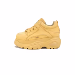 Basket - BUFFALO - 1339-14 2-0 - Nubuck - Semelle plateau - Femme Beige