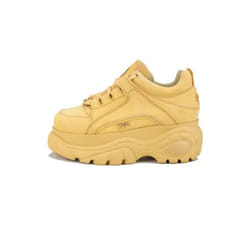 Basket - BUFFALO - 1339-14 2-0 - Nubuck - Semelle plateau - Femme Beige