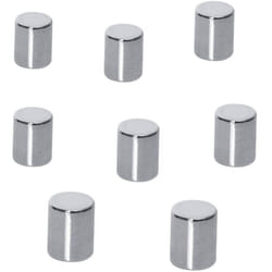 Aimant Néodyme B3103 (ø x h) 8 mm x 10 mm cylindrique argent 8 pc(s) B3103 - Sigel