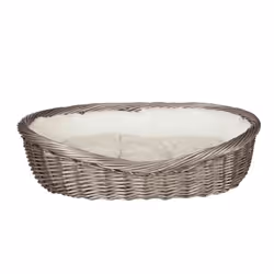 TRIXIE 28204, Panier lit pour animaux de compagnie, Intérieure, Chien, Gris, Ovale, Monochromatique