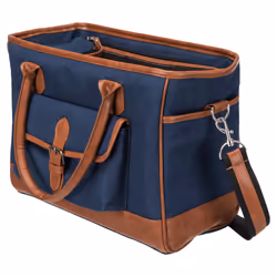TRIXIE 28843, Sac en toile pour animaux de compagnie, Sac à main transport pour animaux de compagnie, Chat, 5 kg, Bleu, Marro ...
