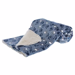 TRIXIE 37151 plaid pour chiens et chats Chien Peluche Bleu, Blanc