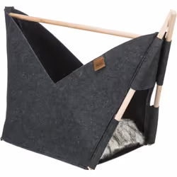 TRIXIE Elise, Panier refuge pour animaux de compagnie, Intérieure, Chien, Anthracite, Rectangulaire, Monochromatique
