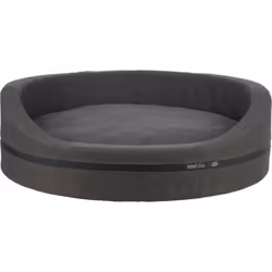 TRIXIE CityStyle, Lit traversin pour animaux de compagnie, Intérieure, Chien, Gris, Ovale, Monochromatique