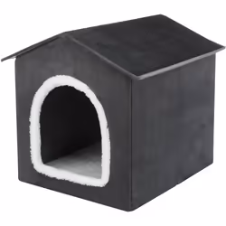 TRIXIE 37912, Panier refuge pour animaux de compagnie, Intérieure, Chien, Gris, Blanc, Carré, Monochromatique