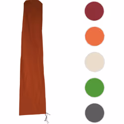 Housse de protection Meran pour parasol jusqu'à 5 m, gaine de protection avec zip ~ terre cuite - housse de protection pour p ...