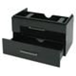 Meuble sous-lavabo - PREMIUM - HWC-D16 - 90cm - Noir - Brillant