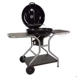 Chariot à grillades HWC-N16 - NO NAME - Gril sphérique - Noir - Acier émaillé - 143x131x66 cm