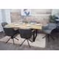 Chaises de salle à manger - NO NAME - HWC-K33 - Lot de 6 - Pivotantes - Similicuir gris