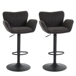 Tabouret de bar - NO NAME - HWC-M67 - Réglable en hauteur - Pivotant 360° - Avec accoudoirs