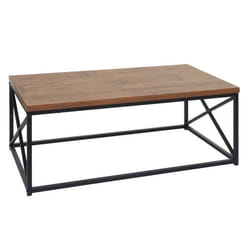 Table basse - NO NAME - HWC-A27 - Métal 3D - Aspect chêne sauvage - 44x110x60cm