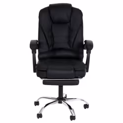 Chaise de bureau - NO NAME - HWC-M80 - Similicuir - Réglable en hauteur - Repose-pieds extensible