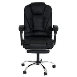 Chaise de bureau - NO NAME - HWC-M80 - Similicuir - Réglable en hauteur - Repose-pieds extensible