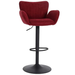 Tabouret de bar - NO NAME - HWC-M67 - Pivotant 360° - Réglable en hauteur - Accoudoirs inclus