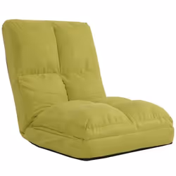 Fauteuil-lit pliable - NO NAME - HWC-N45 - Velours vert - Dossier réglable - 1 place