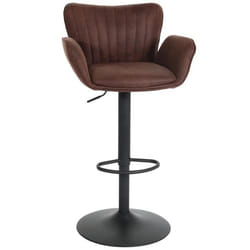 Tabouret de bar - NO NAME - HWC-M67 - Pivotant 360° - Réglable en hauteur - Accoudoirs inclus