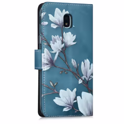 kwmobile 41163.05 5.2" Étui avec portefeuille Bleu, Gris, Blanc