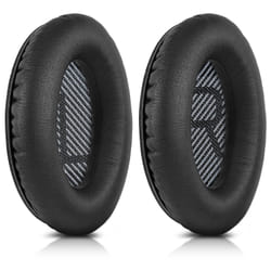 kwmobile 44230.01 mousse d'écouteurs Simili-cuir Noir 2 pièce(s)