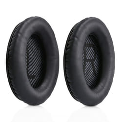 kwmobile 44519.01 mousse d'écouteurs Simili-cuir Noir 2 pièce(s)
