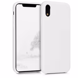 kwmobile Coque Apple iPhone XR - Coque pour Apple iPhone XR - Housse de téléphone en silicone blanc