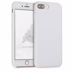 kwmobile Coque Apple iPhone 7 Plus / 8 Plus - Coque pour Apple iPhone 7 Plus / 8 Plus - Housse de téléphone en silicone blanc
