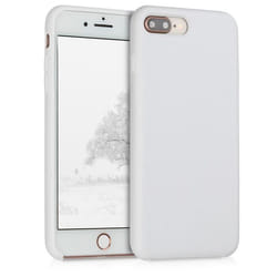 kwmobile Coque Apple iPhone 7 Plus / 8 Plus - Coque pour Apple iPhone 7 Plus / 8 Plus - Housse de téléphone en silicone blanc