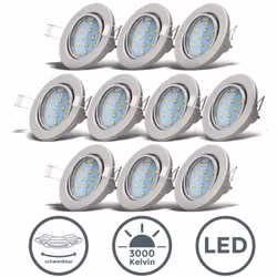 Description générale Les spots LED encastrables Hila de B.K.Licht sont un choix idéal pour éclairer votre intérieur avec styl ...