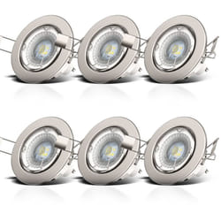 B.k.licht - Lot de 6 spots led à encastrer dimmables orientables spots plafond à encastrer